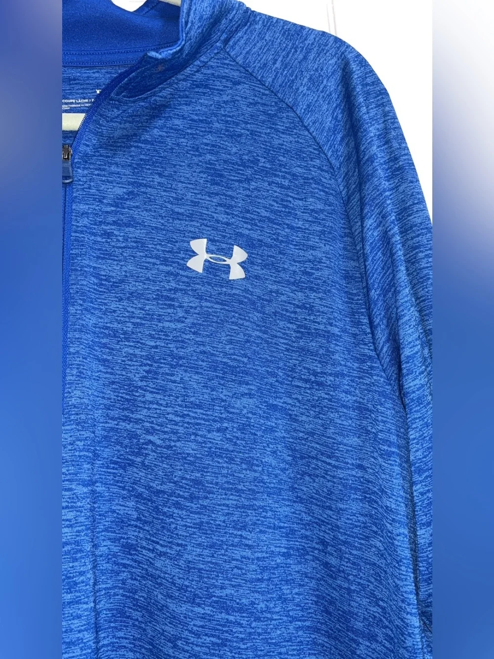Under Armour Royal Blue Heather Quarter-Zip Pullover
